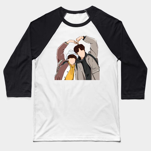 Weightlifting Fairy Kim Bok-Joo Heart Baseball T-Shirt by ayshatazin